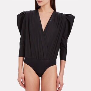 ZEYNEP ARCAY Puff Sleeve Wrap Bodysuit